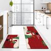 2Pc Christmas Festival Decorative Carpet Home Decor, Non-Slip And Wear-Resistant, Kitchen And Dining Room Floor Mat Set