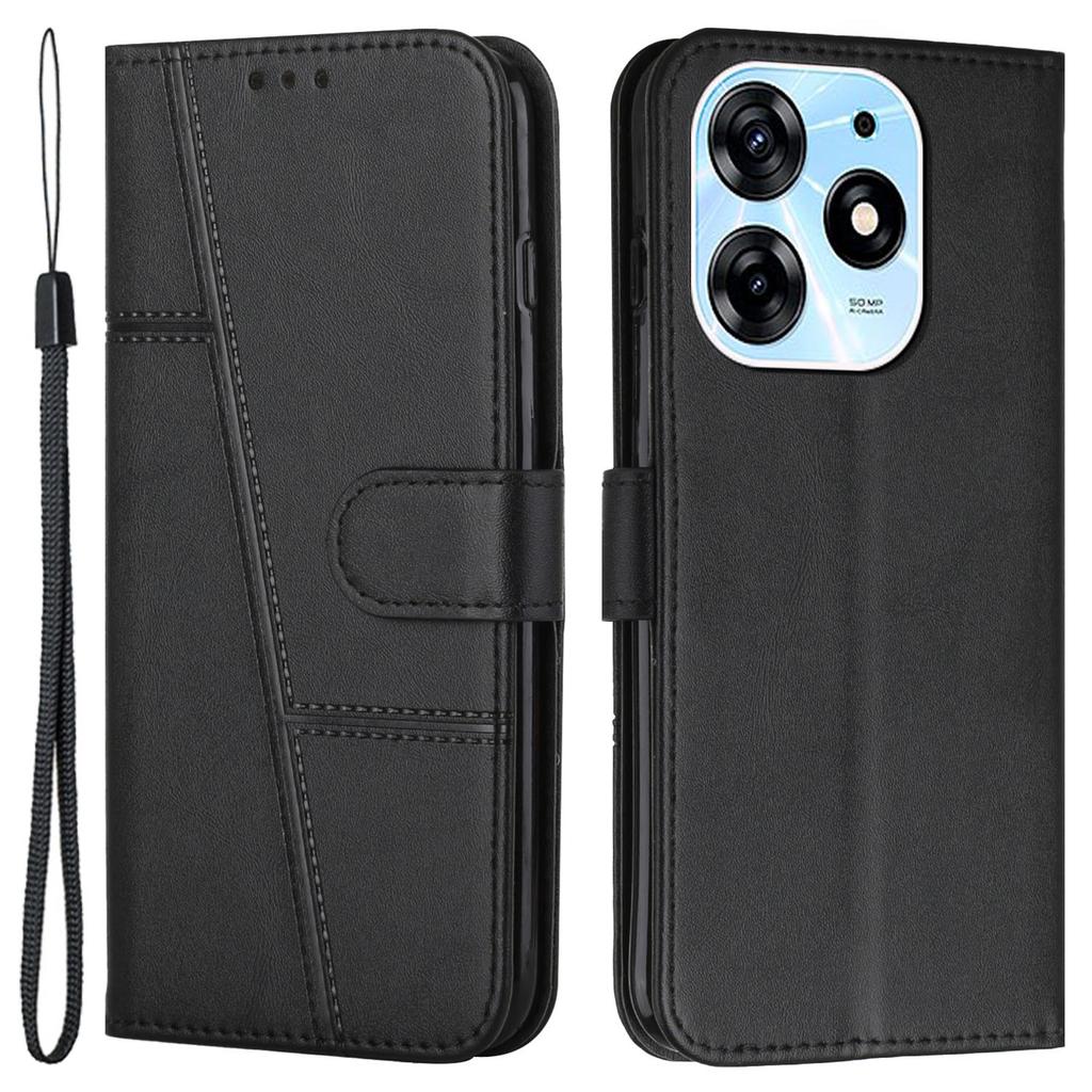 Wallet Stand Case for TECNO Spark 10 Pro Folio Flip PU Leather Cell Phone Drop-Proof Cover
