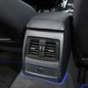 Car Decoration Rear Center Console Air Vent Trim For BMW 3 4 Series 3GT F30 F31 F32 F34 F36 Carbon Fiber Chrome Silver