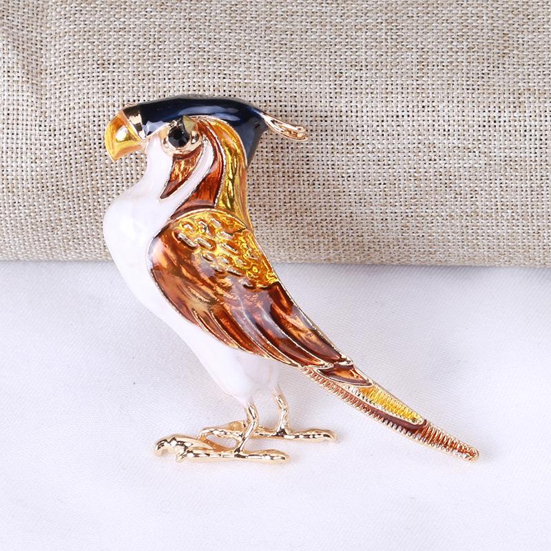Enamel Woodpecker Brooch Female Tide Personality Temperament Jacket Cardigan Corsage Fashion Retro Versatile Pin