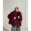 Cappotto Invernale Oversize da Donna in Ecopelliccia Bianca Soffice e Caldo