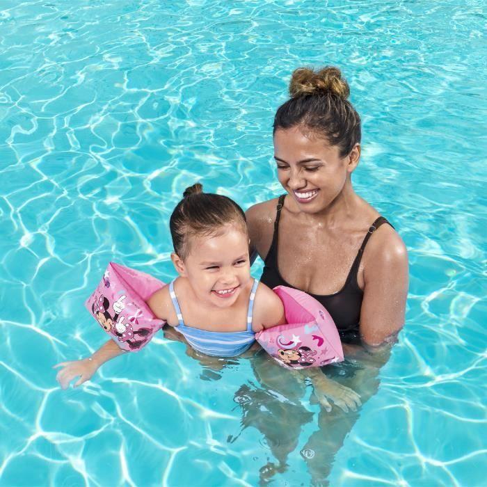 Brassards Gonflables - Bestway - Minnie Mouse - 17x12,5 Cm - Double Chambre À Air - Rose Disney