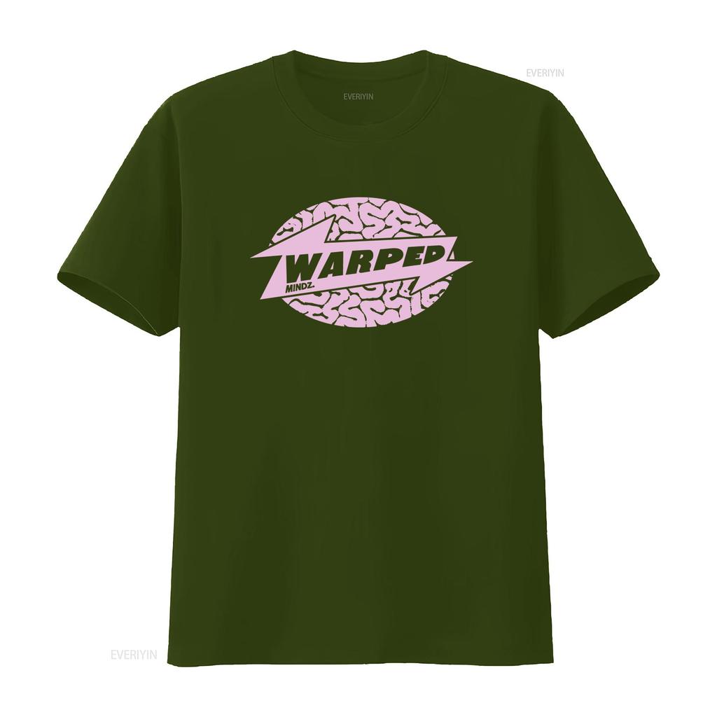 Warped Mindz Stylish T Shirt with Warp Records House Music Techno Aphex Twin Edm Print vintage Washed graphic Soft homme