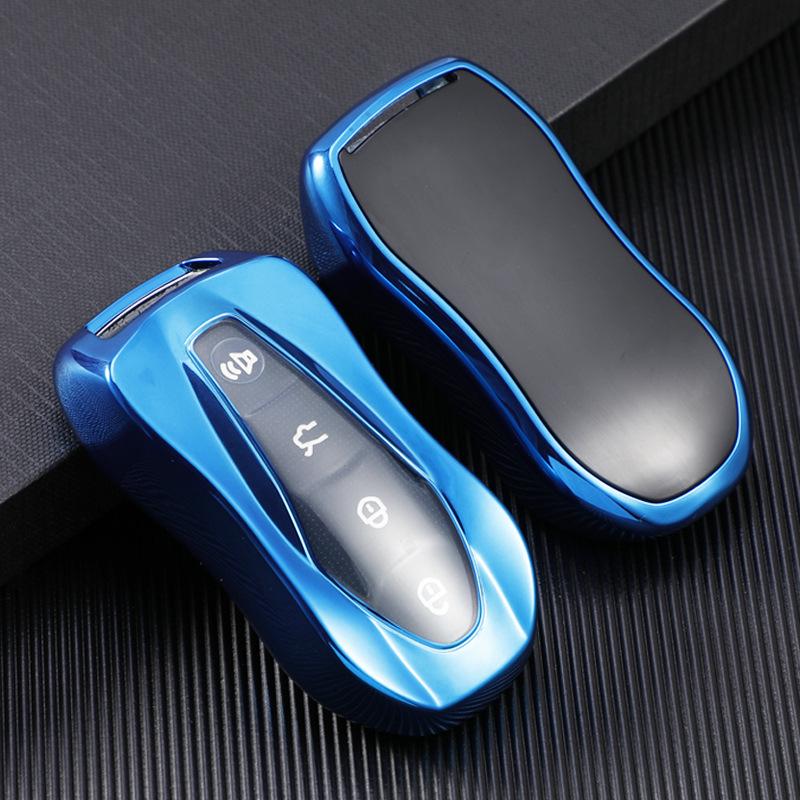 

TPU Car Key Case for Geely 21 Tao Boyue Pro/Xingyue S - Transparent Fashion Style