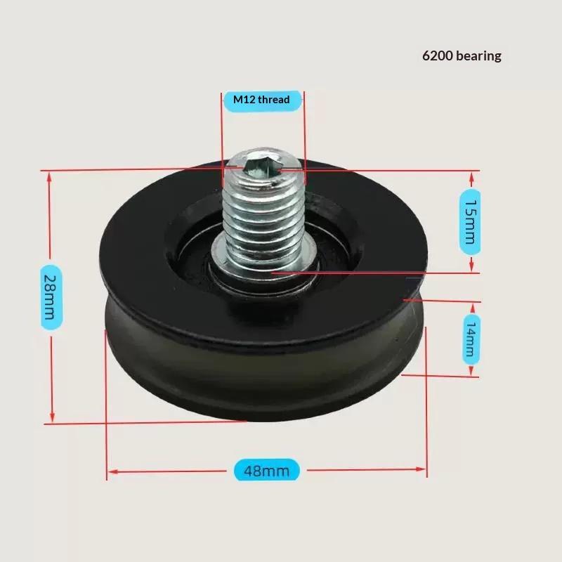1 Set V Groove Pulley Wheel With Screw Bearing Elevator Door Hanging Wheel S200 K300 6200Rs For Tke