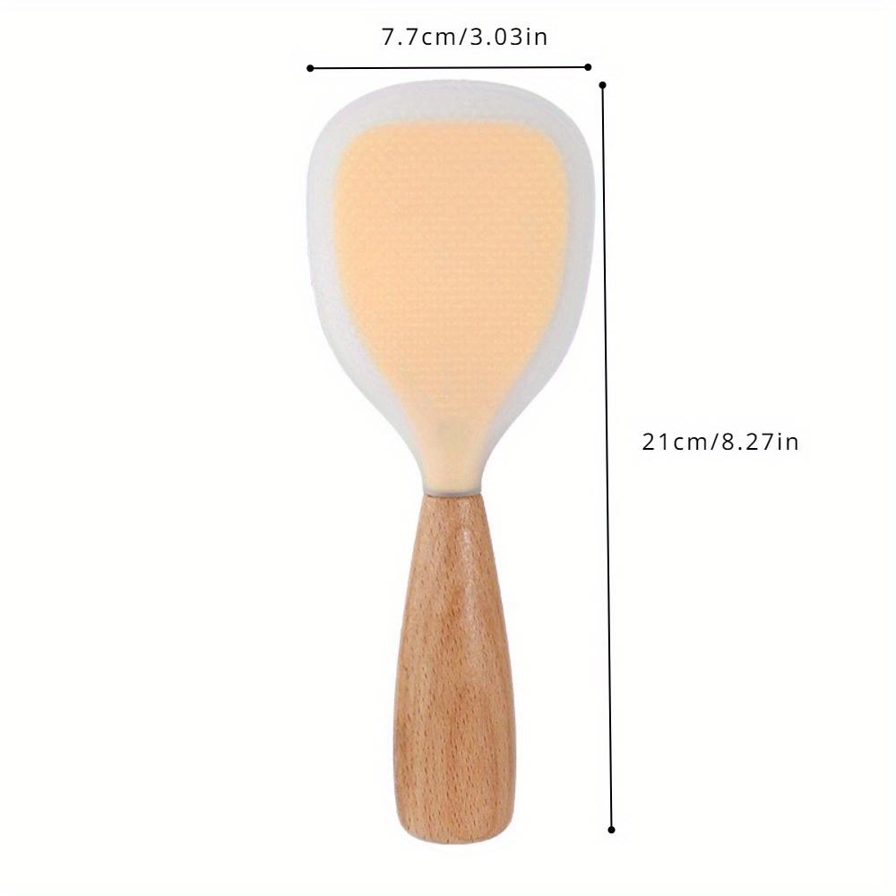 1PC Vertical Non Stick Silicone Rice Spoon Heat-resistant and Heat-insulating Rice Scoop Rice Spoon Cute Kitchen