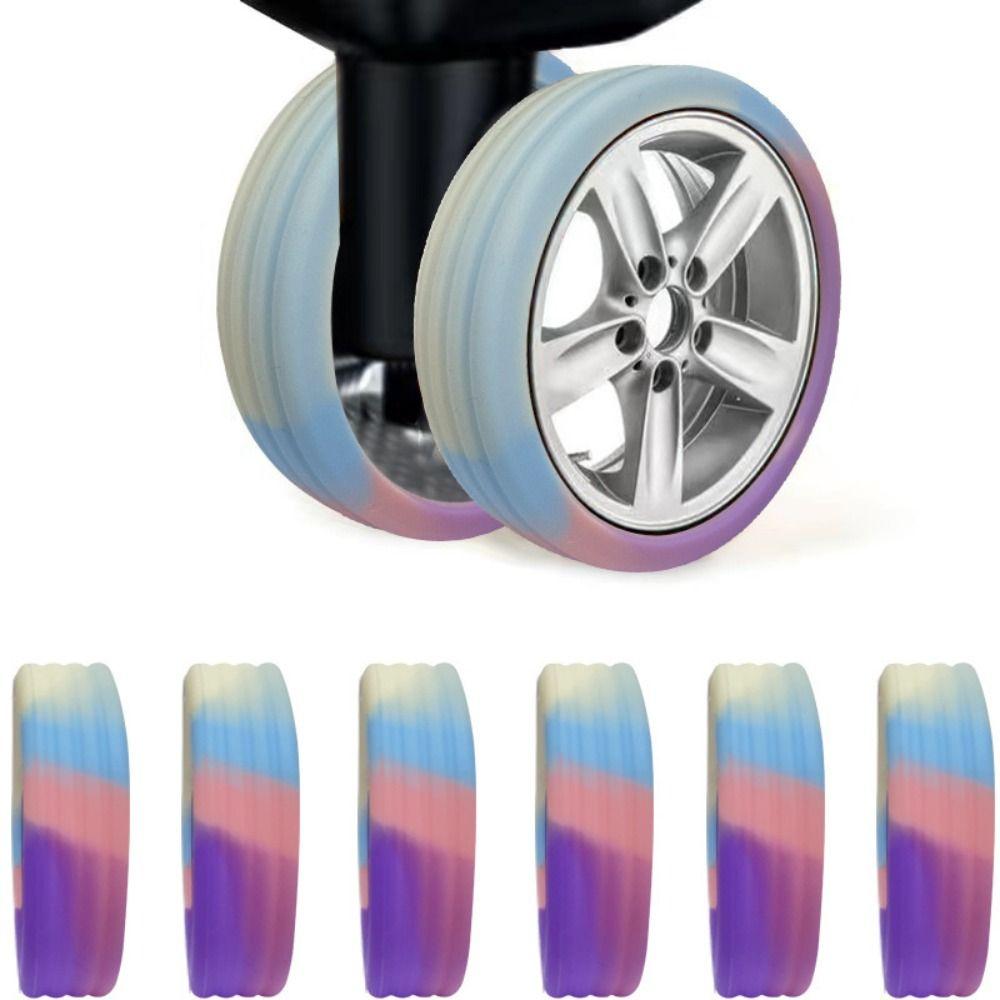 Luggage Caster shoes with Silent Sound to Reduce Wheel Wear Luggage Wheel Protection Cover Casters Shoes