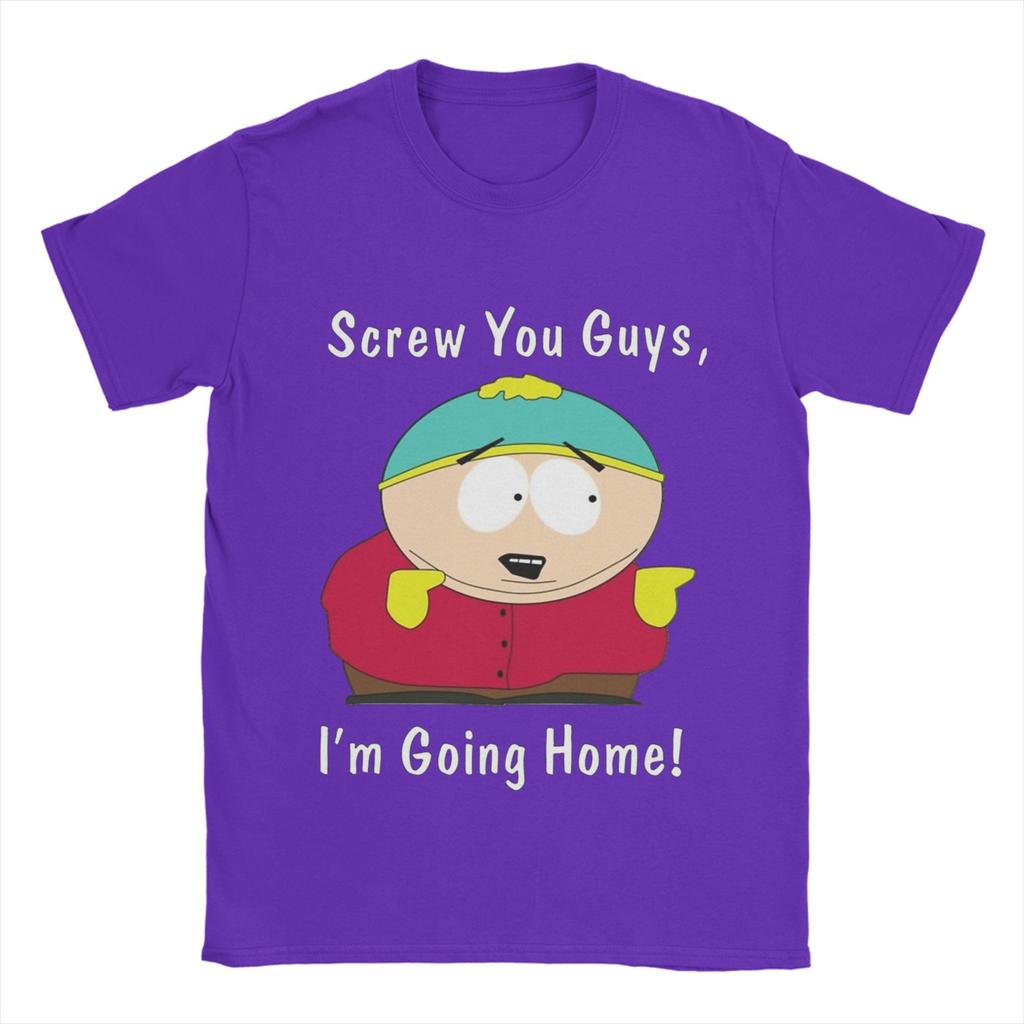 Souths Parks Cotton T Shirt For Men's Summer Eric Cartman Streetwear T Shirts Breathable Harajuku Tees Oversized Casual Clothing