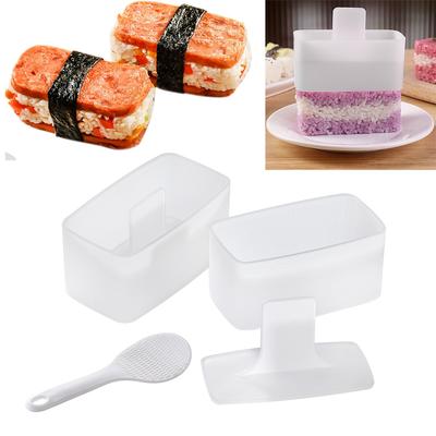Forma na Musubi a rýžová lopatka, Forma na lisování rýže Musubi, Snadné použití doma pro Bento, Sushi svačiny, Večírky a pikniky