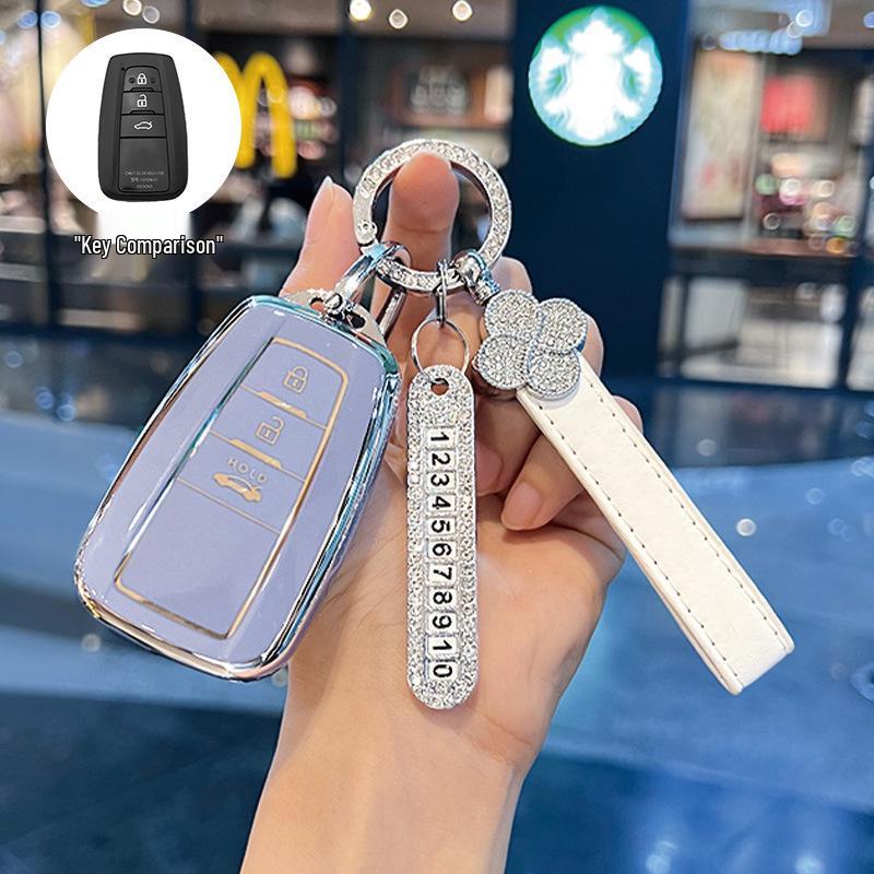 Women’s Key Covers for Toyota: Corolla, Camry, Levin, Avalon, Highlander, RAV4, and CHR.