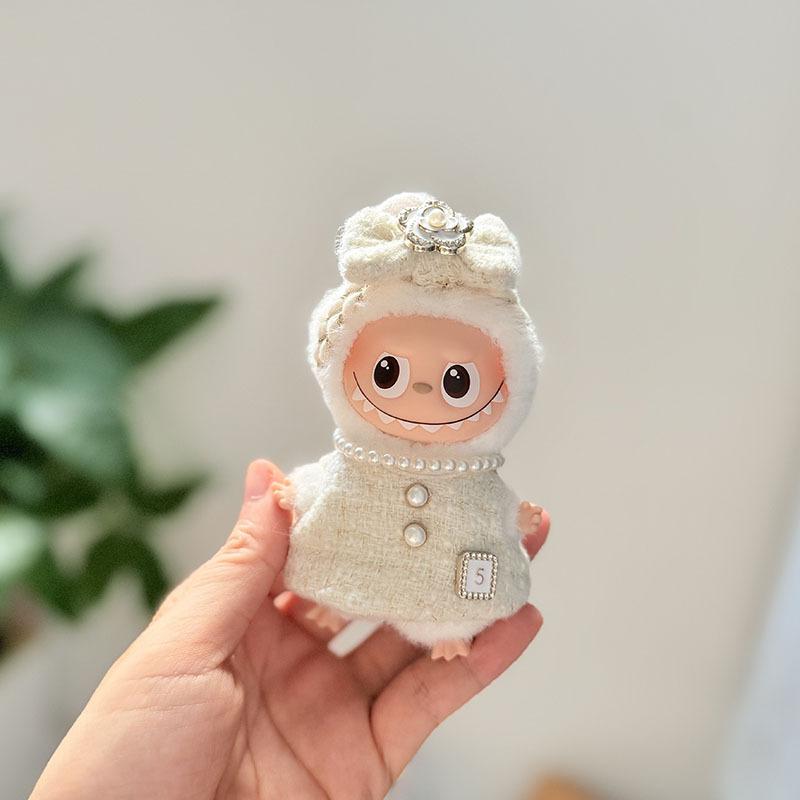 

Heart Password Labubu Baby Clothes Rabub 4.0 Clothes Fourth Generation Small Fragrant Style Suit Lady Cute excluding doll