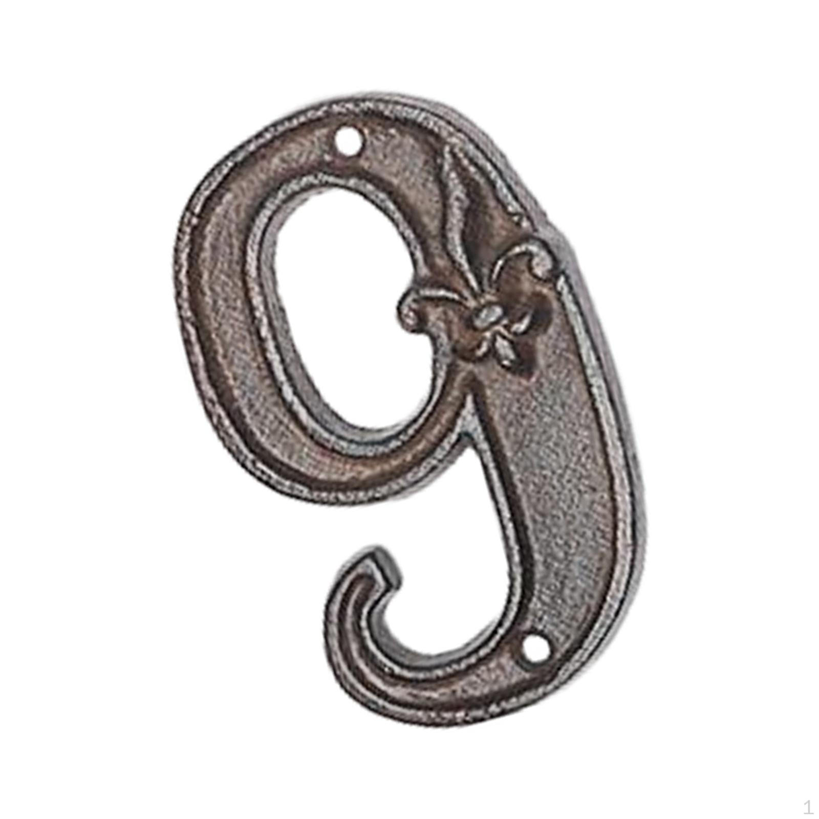 

Ефект Цифровий Номерний Знак на Двері Адреса Вулиця Номер Будинку Цифри Табличка на Двері для Вулиці, Будинку, Хати, C-9