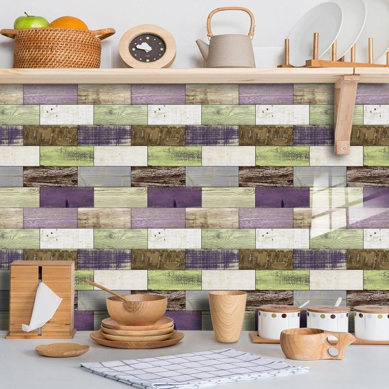 10pack Auto Adhesive 3D Brick Texture Wallpaper Waterproof PVC Decals For Backsplash And Feature Walls