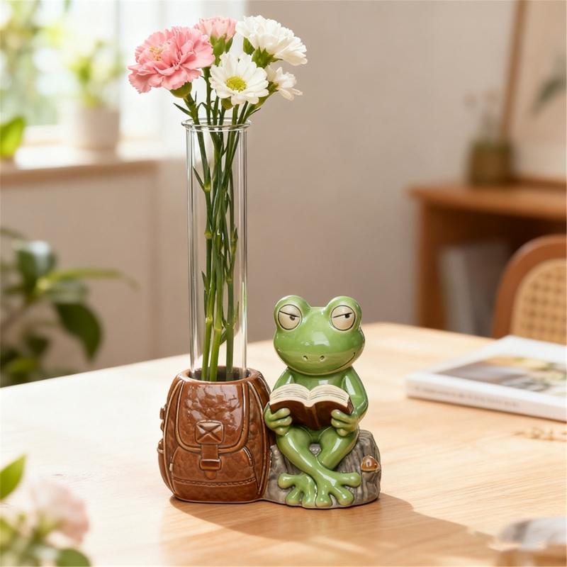 Rabbit Panda Shaped Silicone Craft Mold For Water Propagation Vases Includes Acrylic Test Tubes Reusable Gardening Tool