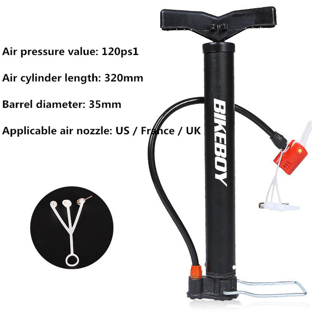 

Bikeboy Air Pump Mini Bike High Pressure Air Pump Basketball Bicycle Tyre Portable Inflator чорний