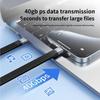 USB4.0 USB C To USB C Cable 40Gbps/80Gbps 8K@60Hz 240W Fast Charging USB C Data Cord Video Cable for Smartphone Laptops