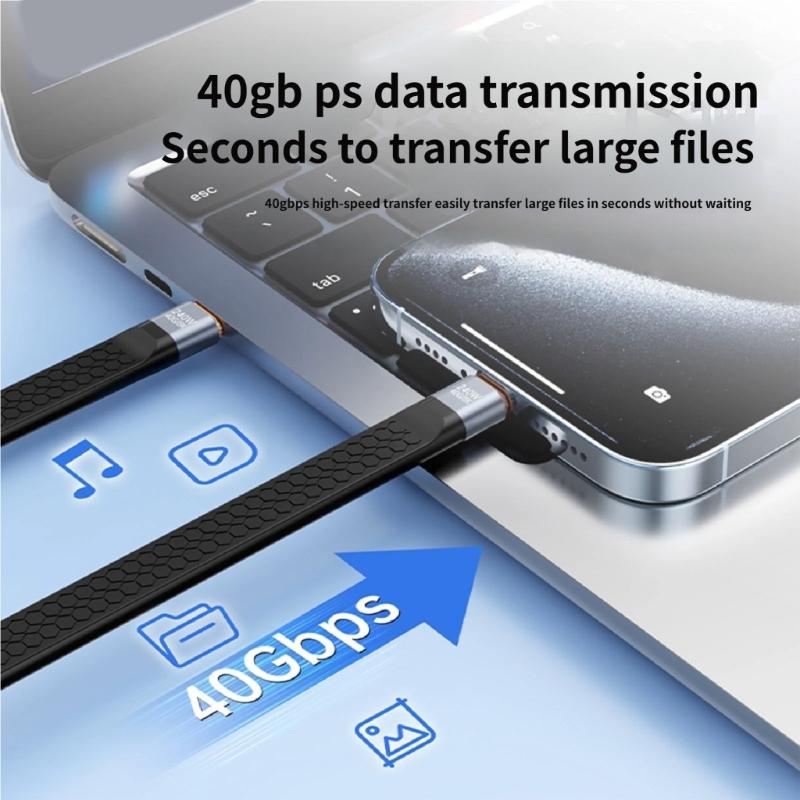 USB4.0 USB C To USB C Cable 40Gbps/80Gbps 8K@60Hz 240W Fast Charging USB C Data Cord Video Cable for Smartphone Laptops