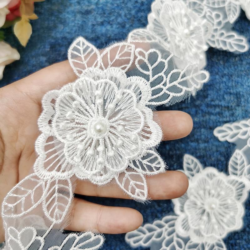 Lolita Three-Layer Embroidered Lace Beads Barcode Women'S Clothing Children'S Jewelry Diy Clothing Accessories
