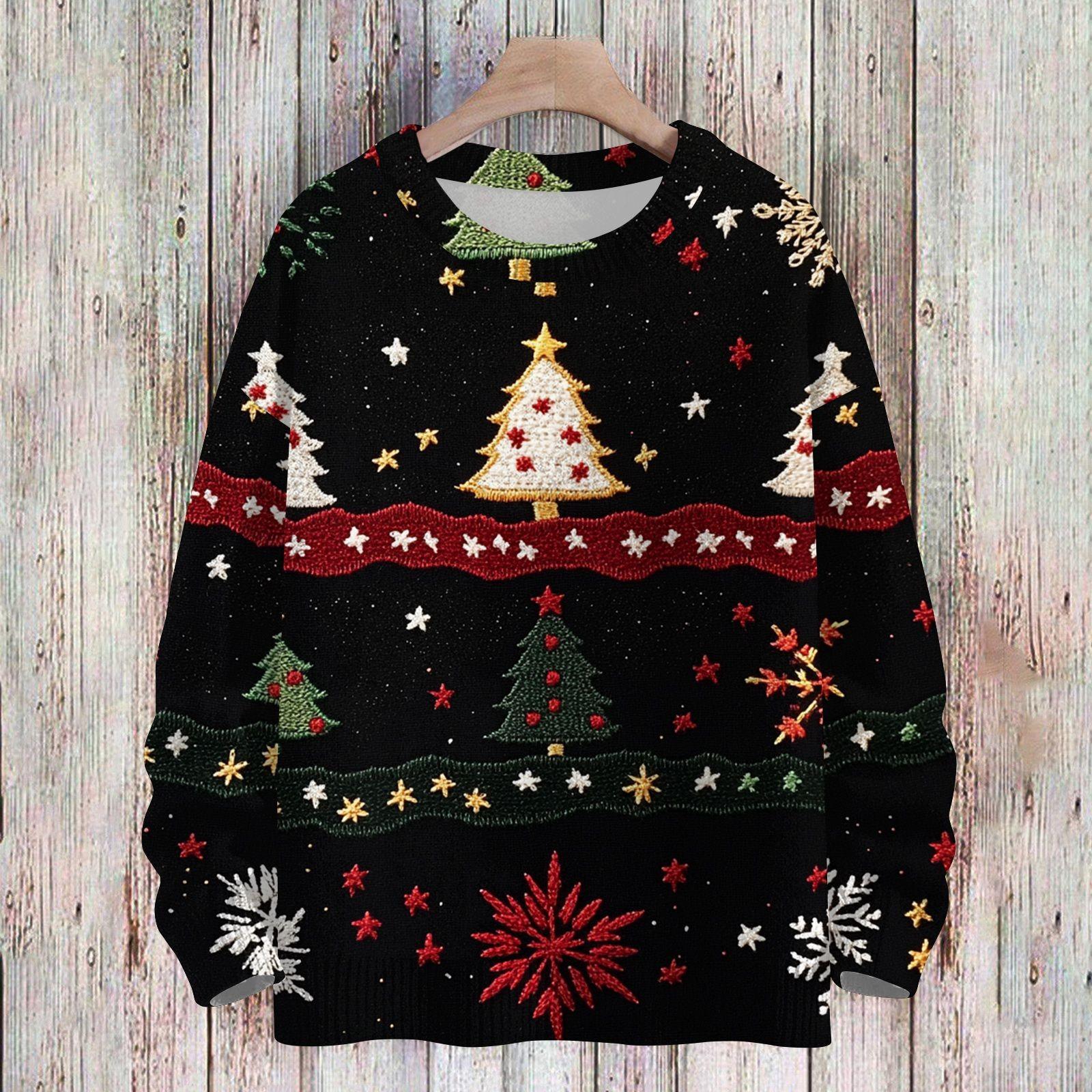 

Рождественские толстовки для детей, вязаные свитера для мальчиков и девочек, симпатичные рубашки, осенние свитера с круглым вырезом, топы 100 чёрный