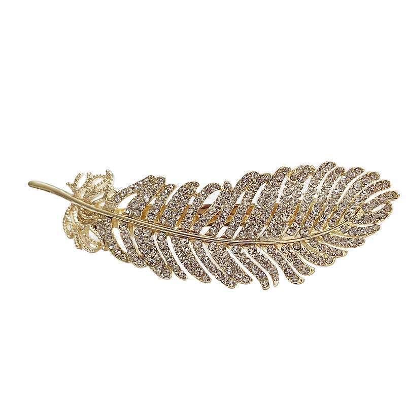 6PCS Feather Hair Clips Korean Style, Minimalist Line Hairpins for Girls Side Bangs Elegant Hair Accessories