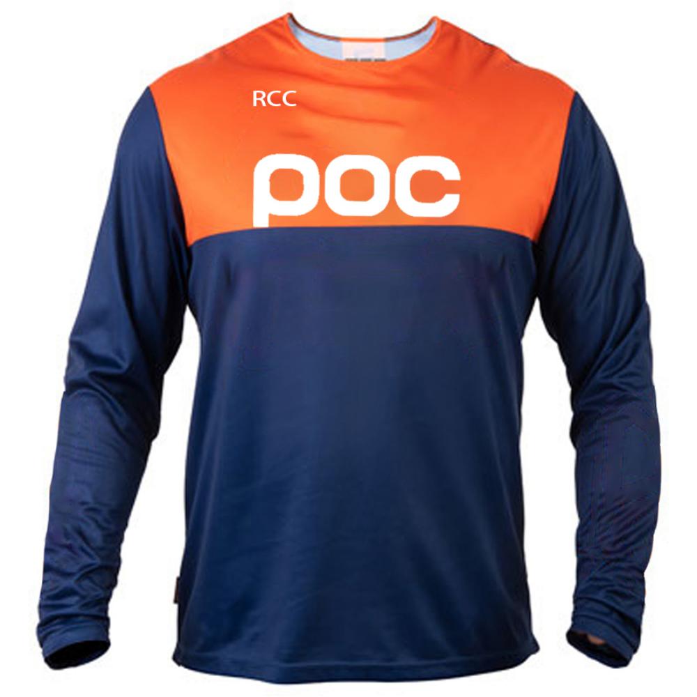 POC Men's Off-road Cycling Jersey Downhil Mountain Bike DH Shirt MX Motorcycle Long Sleeved T-shirt