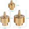 1/4" / 1/2" / 3/4" Fountain Nozzle Sprinkler Head, Brass Column Water Nozzle Spray For Garden Pond (1/4")