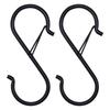 2/4/10 Pcs Metal S-Shape Spring Hook Kitchen Pot Rack Room Bags Clothes Towels Closet Rod S Hanger Hooks With Buckle Garden Hang