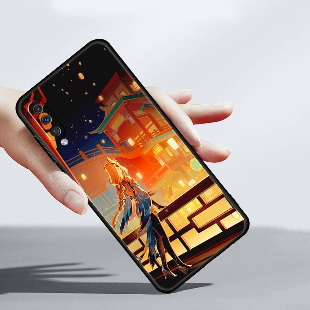 Pouzdro na telefon Samsung Galaxy A52 A14 A50 A70 A10S A30 A40 A20S A20E A02S A12 A22 A72 A32 5G A04s Genshin Impact silikonový kryt