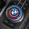 Carbon Fiber Car Emblem iDrive Knob Sticker for BMW X1 X2 X3 X5 X4 X6 X7 G30 G20 G32 G11 G12 F40 F30 F20 F10 F34 - 1 Piece XB5