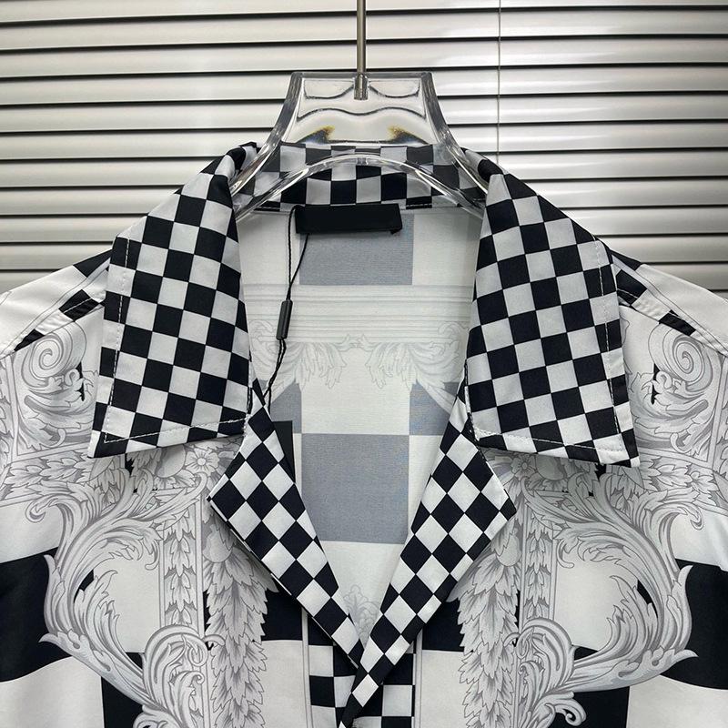 European-American Trendy 3D Print Casual Men's Short Sleeve Shirt