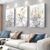 3PC, Modern Minimalist Abstract Plant Canvas Decorative Painting Nordic Style Living Room Entrance Wall Art Hanging Painting Ele