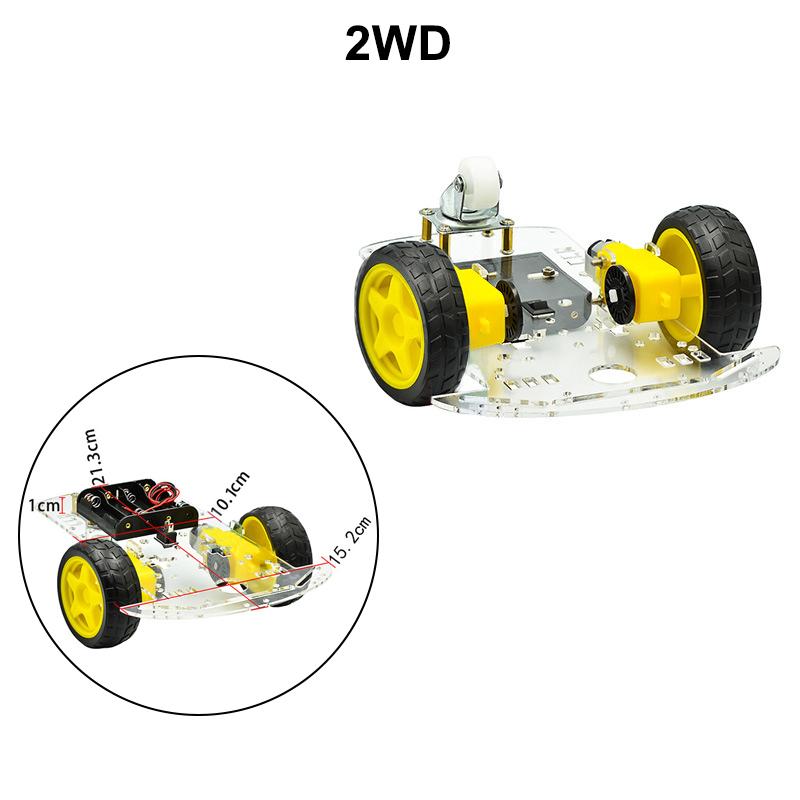 Diy Avoidance Tracking Motor Smart Robot Car Chassis Kit With Speed Encoder Battery Box 2Wd 4Wd Module For Uno R3