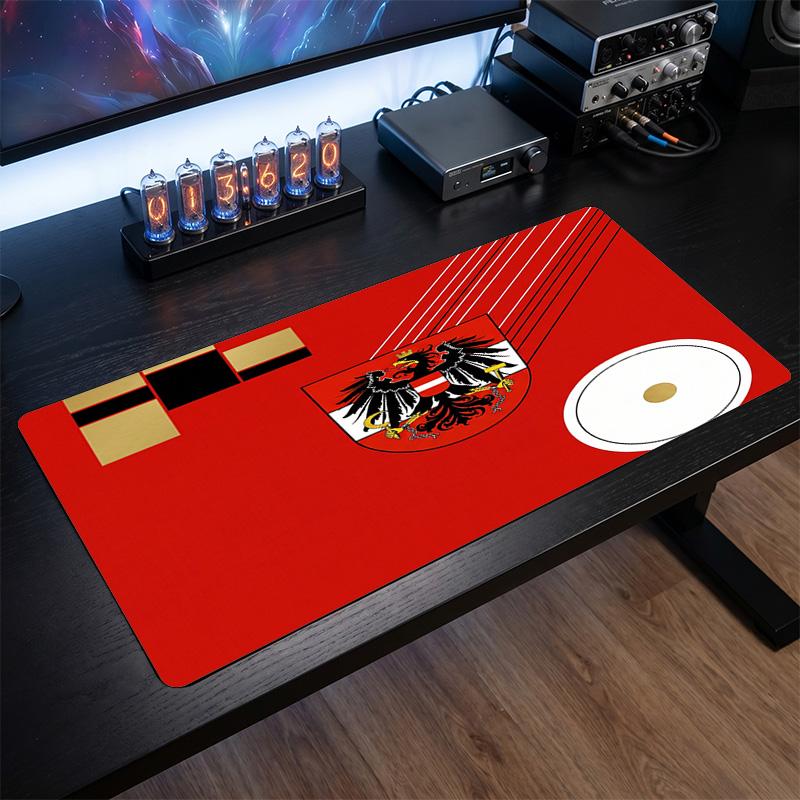 Austria Football Crest Mouse Pad, Extended Non Slip Rubber Desk Mat for Gaming Office Laptop Fan Gift