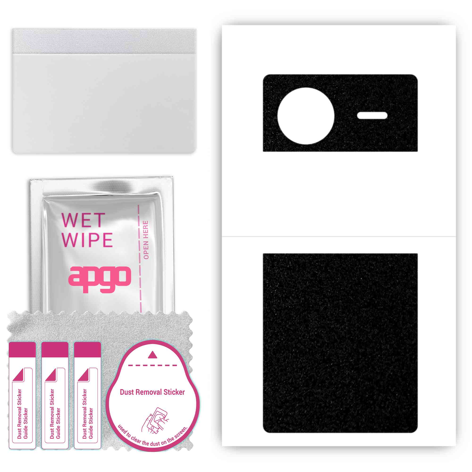 

apgo Protective Skin Sticker for the back compatible with Vivo X Flip, Wrap Film, Foil, Vinyl - Pattern Matte Black