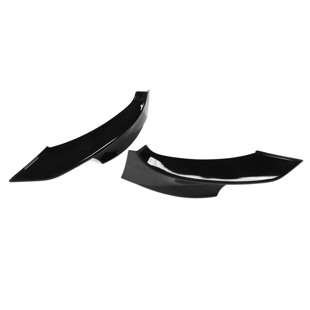 2PCs Front Bumper Lip Splitter Spoiler Black Replacement for 3 Series E92 E93 M Sport 2010‑2013