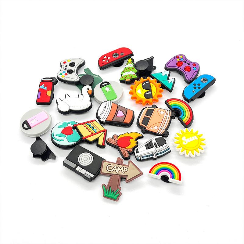 25Pcs Outdoor Camping Series Cartoon PVC Shoe Charms for Shoe Decoration