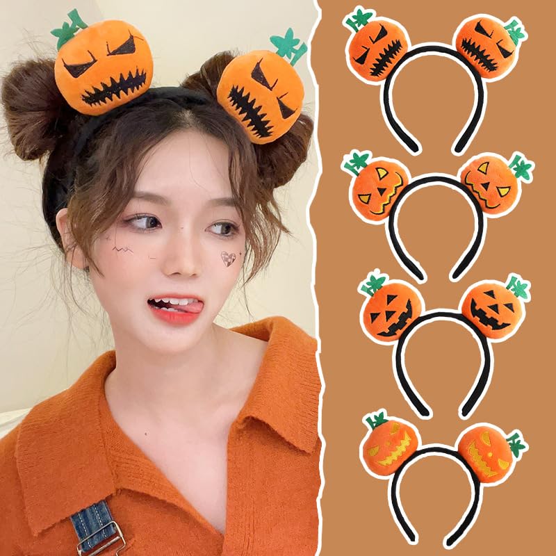 2025 Halloween decorations headband pumpkin props cosplay ladies children cute accessories hairpin costume party goods hair ornaments photography