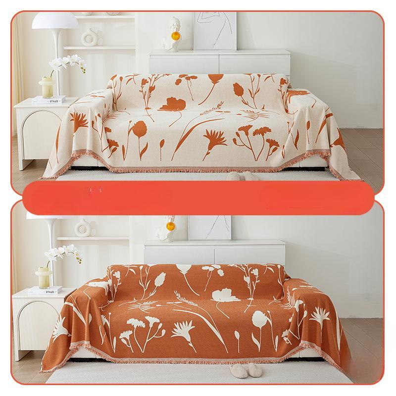 

Полотенце из синели для дивана с кисточками, утолщенная противоскользящая подушка для сиденья, всесезонный универсальный чехол, теплое стильное одеяло, износостойкое, прочное 180x130cm1pcs