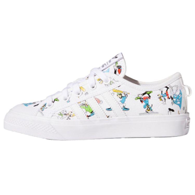

Adidas Disney x Nizza J Sport Goofy Pack — Белые детские кроссовки Cloud-White Scarlet Core-Black FW0651