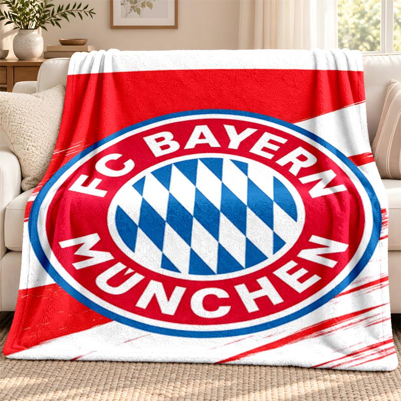 FC Bayern Munchen blanket Flannel Blanket Soft Cozy Plush Throw for Sofa Bed Lightweight Home Decoration Outdoor camping