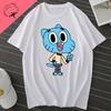 Funny Korean Amazing World Gumball Tshirt 100 Cotton Boys and Girls Y2k Clothes Short Sleeve Tee Mens Clothing