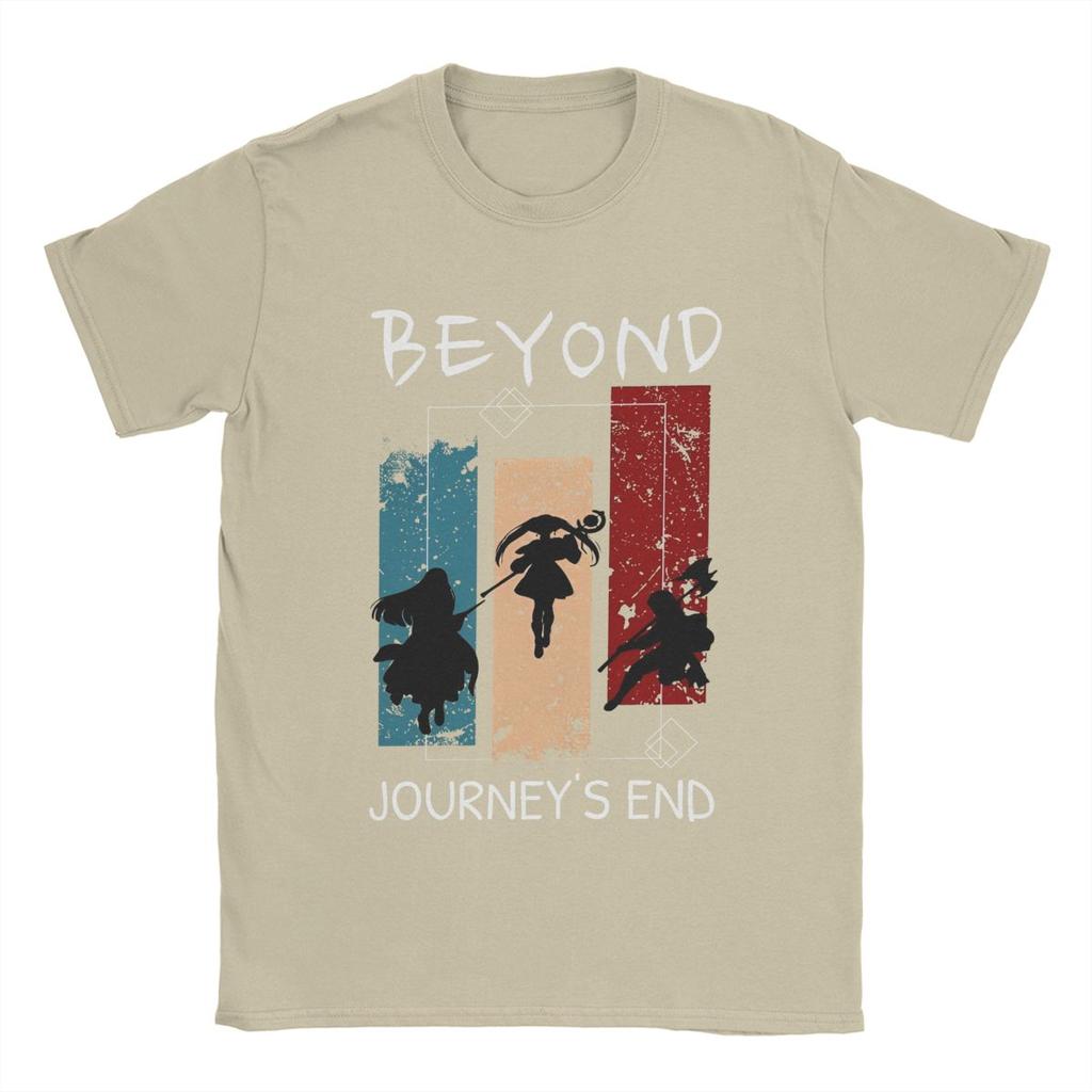 2025 new model Men Frieren At The Funeral Anime T Shirts Characters Fern 100 Cotton merch Novelty Short Sleeve Crewneck Tee Plu