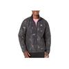 Adidas Originals Trefoil Logo All Over Print Zip Jacket Men Jacket Black HK7359