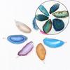 Creative Necklace Accessories Irregular Polished DIY Pendant Natural Agate Healing Reiki Stone Crystal Slice 1PC Brazil