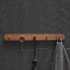 Brushed Gold Bathroom Robe Hook Clothes Hook Wood Aluminum Rack Hanger Towel Hanger Kitchen Hanger Bathroom Accessories