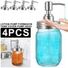Einmachglas-Pumpdeckel 304 Edelstahl Auslaufsicher Flüssigseifenspender Pumpe Ersatz Einmachglas-Pumpdeckel für Küche Badezimmer