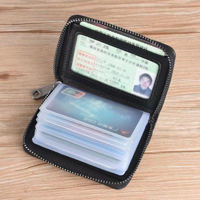 20 Detents Cards Holders Pu Business Bank Credit Bus Id Card Holder Cover Coin