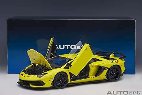 AUTOart 1/18 Lamborghini Aventador SVJ Pearl Yellow Finished Product