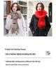 Women's High-End Winter Scarf: Fresh Solid Color Neck Warmer and Thickened Shawl