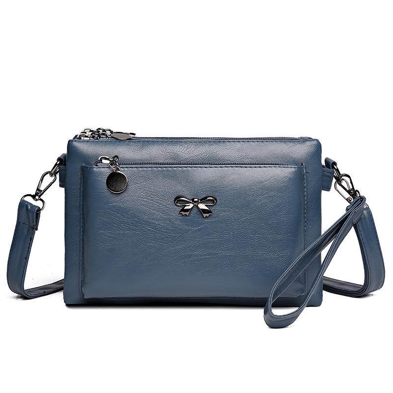 Messenger Bag Middle-aged Mother Bag Soft Leather Women's Bag Shoulder Bag